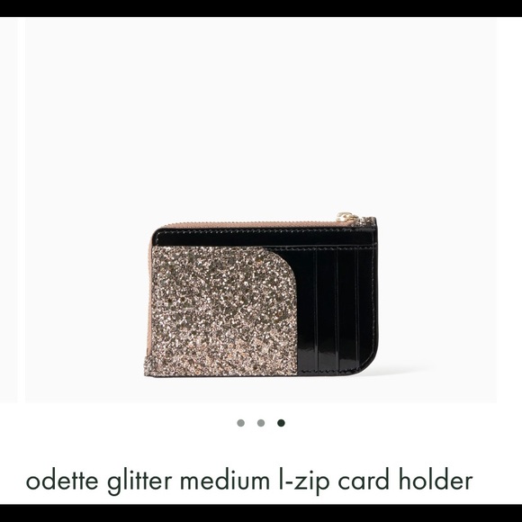 NWT Kate Spade Glitter Card Holder - Picture 3 of 4
